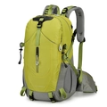Outdoor hiking backpack ELECTRON 40L in fluorescent green and grey with breathable back system - 40L / Green