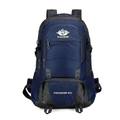 Zaino da trekking 60L blu scuro di grande capacità con design a tasche multiple - Blu scuro