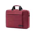 Business laptop briefcase in burgundy oxford fabric with top handles and side D-rings - Standard Type / Red