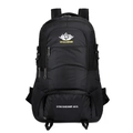 Zwarte 60L waterdichte outdoor wandelrugzak met meerdere vakken en VANAHEIMR logo - Zwart