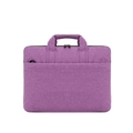 Violette 13-15,6 Zoll Laptoptasche aus Polyester mit Tragegriffen und Fronttasche - Hellviolett