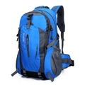 Professional blue waterproof nylon hiking backpack with adjustable support straps - 301 Blue