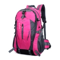Waterproof rose red hiking backpack with durable nylon fabric and padded straps - 301 Rose Red