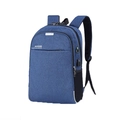 Blue business laptop backpack with USB charging port and anti-theft design - Blue