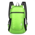 Zaino pieghevole leggero verde lime con logo Vanaheimr e tasche laterali a rete - Verde