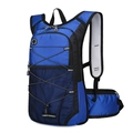 Blauer Fahrradrucksack mit atmungsaktiven weißen Netzträgern und reflektierenden Streifen - Große Kapazität / Königsblau