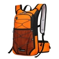 Outdoor cycling water bag backpack in bright orange with reflective safety strips - Large Capacity / Orange