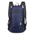 Lightweight foldable dark blue outdoor travel backpack in durable ripstop nylon - Dark Blue