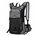 Grey and black cycling backpack with large capacity and hydration system for outdoor sports - Large Capacity / Gray