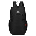 Lightweight black waterproof folding backpack with VANAHEIMR logo for outdoor sports - Below 20L / Black