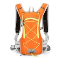 Vibrant orange lightweight cycling backpack with breathable mesh straps and reflective strips - Orange