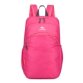 Foldable bright pink lightweight outdoor sports backpack with large capacity and logo - Below 20L / Rose Red