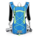 Blue and yellow cycling backpack with water-repellent nylon for outdoor sports - Blue