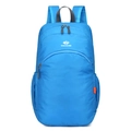 Waterproof foldable outdoor sports backpack in bright blue with logo details - Below 20L / Light Blue