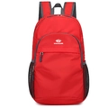Lightweight foldable red outdoor backpack with water resistant nylon fabric - Below 20L / Red