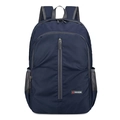 Zaino sportivo pieghevole blu navy in nylon resistente con tasche laterali a rete - sotto i 20L / Blu scuro