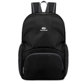 Zaino outdoor nero leggero in nylon antistrappo con logo Vanaheimr bianco centrale - sotto i 20L / Nero