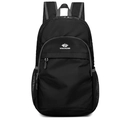 Foldable black outdoor backpack with grey accents and water-resistant nylon fabric - Below 20L / Black