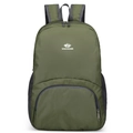 Zaino sportivo pieghevole verde oliva in nylon ripstop con ampia capacità interna - sotto i 20L / Verde scuro