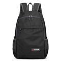 Lightweight black foldable outdoor backpack with side mesh pockets and durable straps - Below 20L / Black