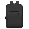 Mochila negra minimalista para portátil de hombre con USB y gran capacidad de carga - 515 Negro (Sin USB)
