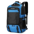 Blau-schwarzer isolierter Thermorucksack aus wasserfestem Nylon mit Seitentaschen - Blau