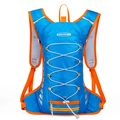 Sac à dos d'hydratation cyclisme 12L bleu et orange avec bandes réfléchissantes - Bleu