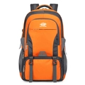 Mochila grande de senderismo naranja y gris con compartimentos y bolsillos laterales de red - 20-35L / Naranja