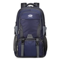 Mochila grande de senderismo en azul marino y gris con correas ajustables y bolsillos - 20-35L / Azul oscuro