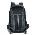 Waterproof hiking backpack in grey and black with ergonomic breathable shoulder straps - Below 20L / Black