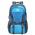 Mochila grande azul de senderismo en tela impermeable con correas transpirables - 20-35L / Azul claro
