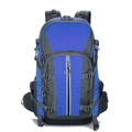 Royal blue lightweight waterproof hiking backpack with reflective strip and mesh side pockets - Below 20L / Blue