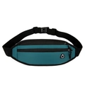 Sac banane de sport cyan avec deux fermetures éclair et port pour écouteurs intégré - Vert