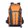 Outdoor hiking backpack in orange and dark grey with waterproof finish and reflective strip - Below 20L / Orange