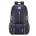 Deep blue and grey 60L large capacity outdoor hiking backpack by VANAHEIMR - 60L / Dark Blue