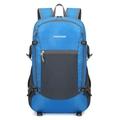 Foldable lightweight waterproof backpack in blue and dark grey with VANAHEIMR logo - Below 20L / Sky Blue