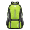 60L outdoor hiking backpack in neon green and charcoal grey with honeycomb texture - 60L / Green