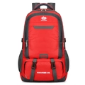 Sac à dos randonnée 60L rouge et noir, tissu imperméable pour le voyage - 60L / Rouge