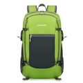 Foldable neon green waterproof hiking backpack with VANAHEIMR logo and grey panels - Below 20L / Light Green