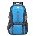 60L large capacity blue and black outdoor hiking backpack with ergonomic straps - 60L / Sky Blue