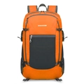 Foldable lightweight outdoor backpack in orange and grey water-resistant nylon - Below 20L / Orange
