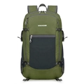 Foldable outdoor backpack in army green and dark grey lightweight ripstop nylon - Below 20L / Army Green