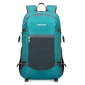 Foldable outdoor backpack in turquoise and grey with honeycomb ripstop fabric - Below 20L / Lake Blue
