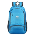 Leichter faltbarer Outdoor-Rucksack in leuchtendem Blau mit Vanaheimr Berg-Logo-Design - Unter 20L / Himmelblau