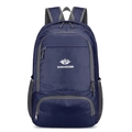 Dunkelblauer wasserfester faltbarer Outdoor-Rucksack mit Vanaheimr-Berglogo-Aufdruck - Unter 20L / Dunkelblau