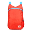 Leichter faltbarer Outdoor-Reiserucksack in Rot und Blau aus wasserfestem Nylon - Rot