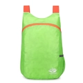 Leichter faltbarer Outdoor-Rucksack in leuchtendem Grün und Orange mit VANAHEIMR-Logo - Grün