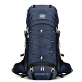 60L deep blue outdoor hiking backpack with adjustable straps and durable fabric - 60L / Dark Blue