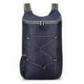 Ultra-lightweight dark blue foldable outdoor backpack in ripstop nylon fabric - Navy Blue