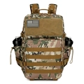 Taktischer 3D-Rucksack mit Waldtarnmuster, US-Flaggen-Patch und MOLLE-System-Gurten - CP-Tarnung